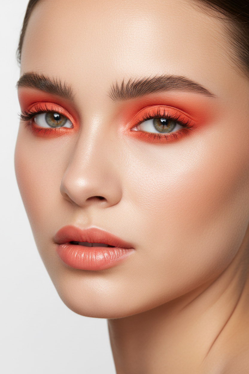 Eye Shadow - Sunny Orange - Pearl - Compact