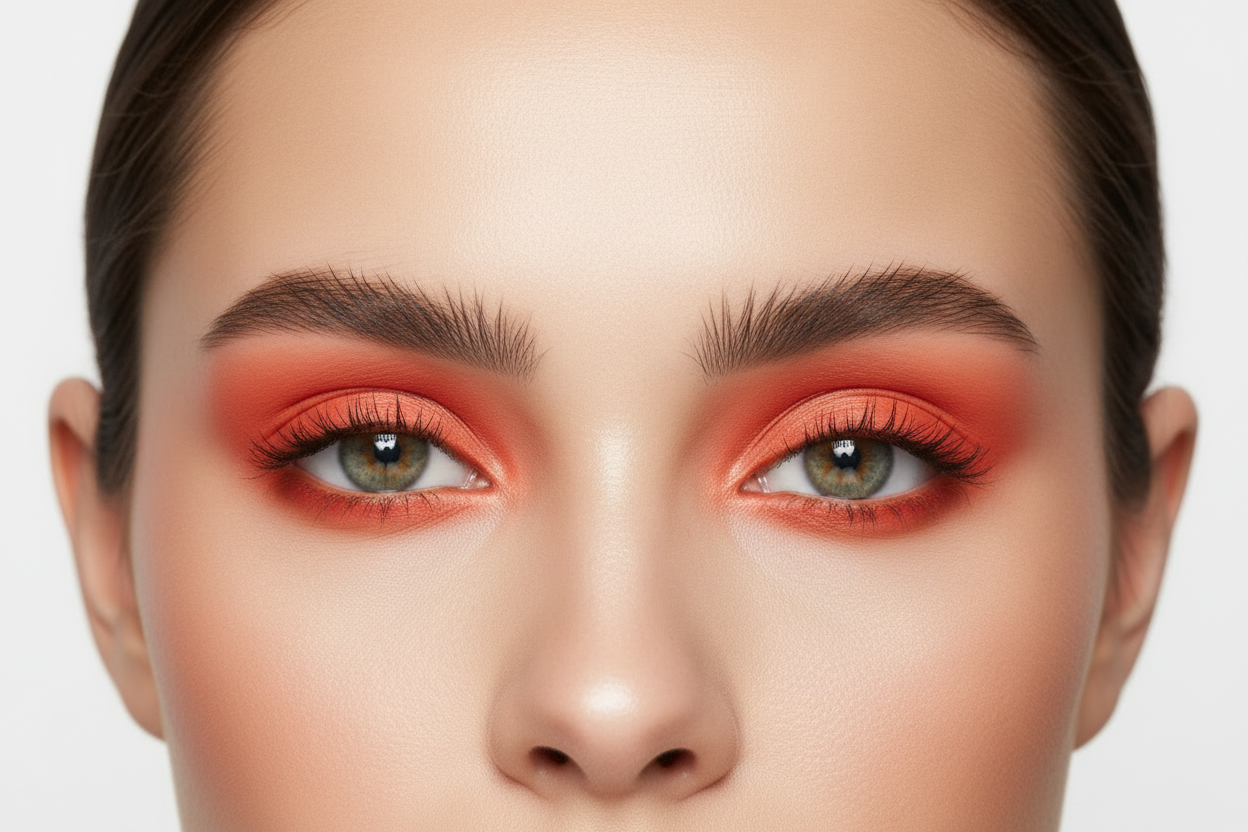 Eye Shadow - Sunny Orange - Pearl - Compact