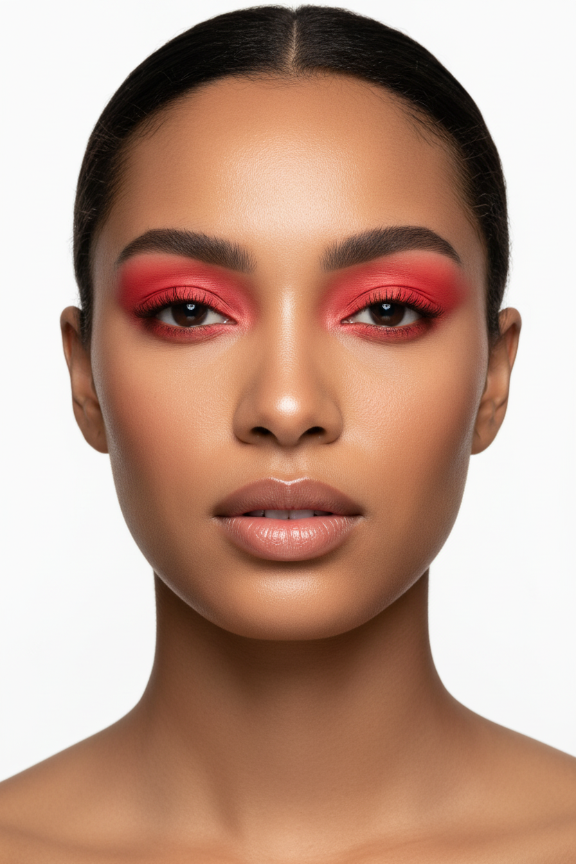 Eye Shadow - Hot Red - Matte - Compact in Bulk
