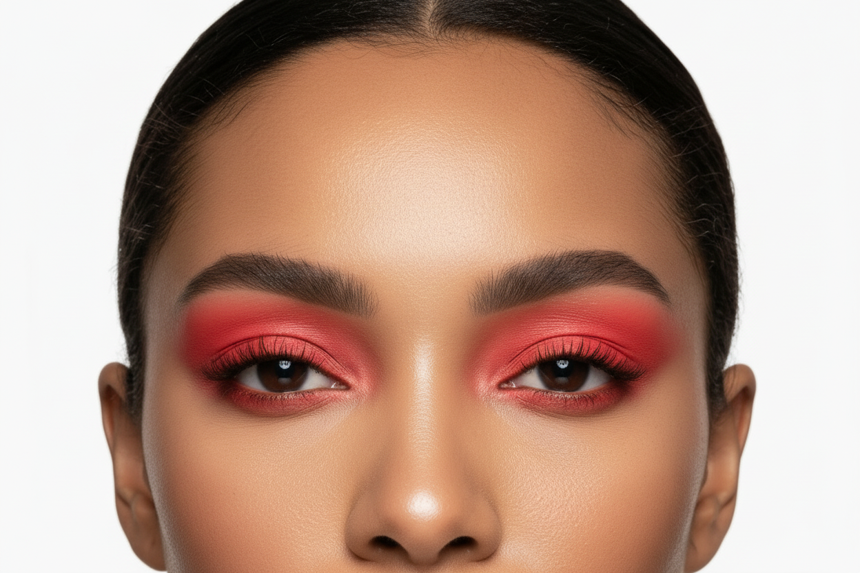 Eye Shadow - Hot Red - Matte - Compact in Bulk