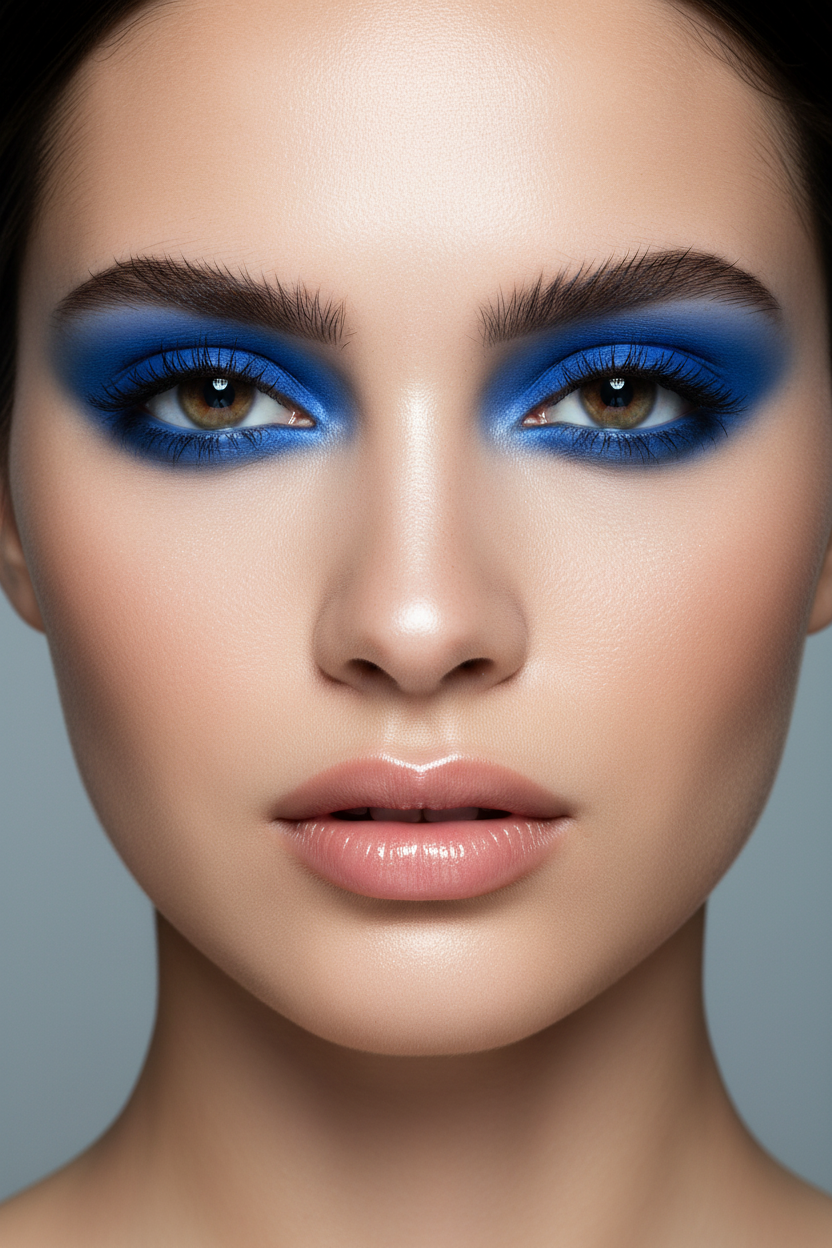 Compact - 7078 Eye Shadow - Deep French Blue