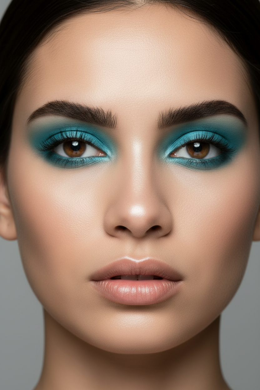 Eye Shadow - Teal Blue - Compact